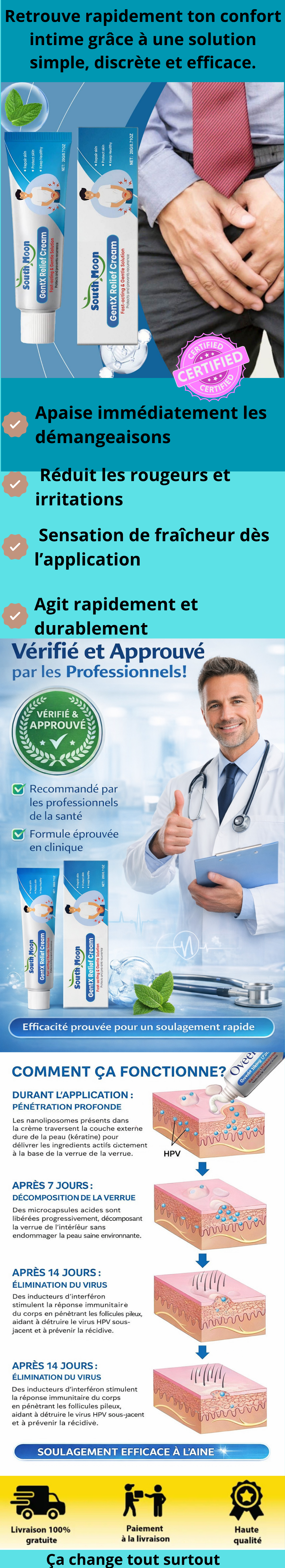 🧴 CRÈME APAISANTE INTIME HOMME