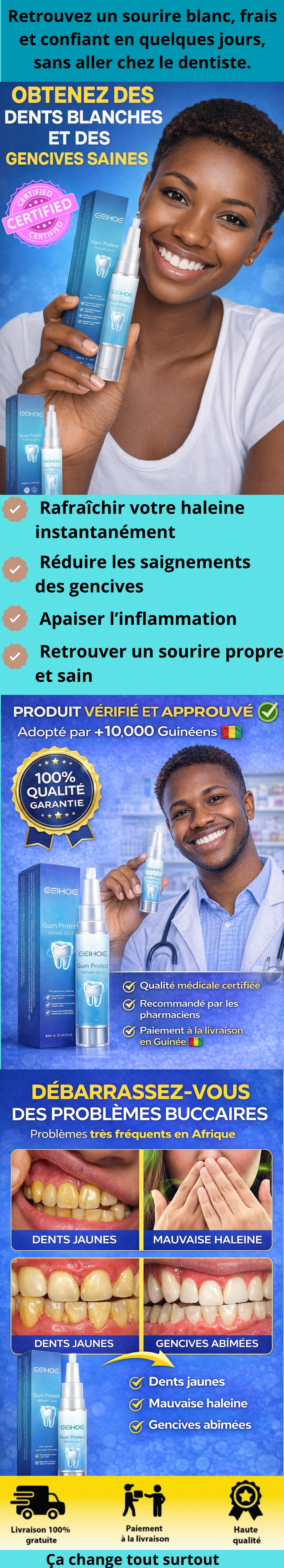 🦷 Gel Réparateur Gencives & Haleine Fraîche