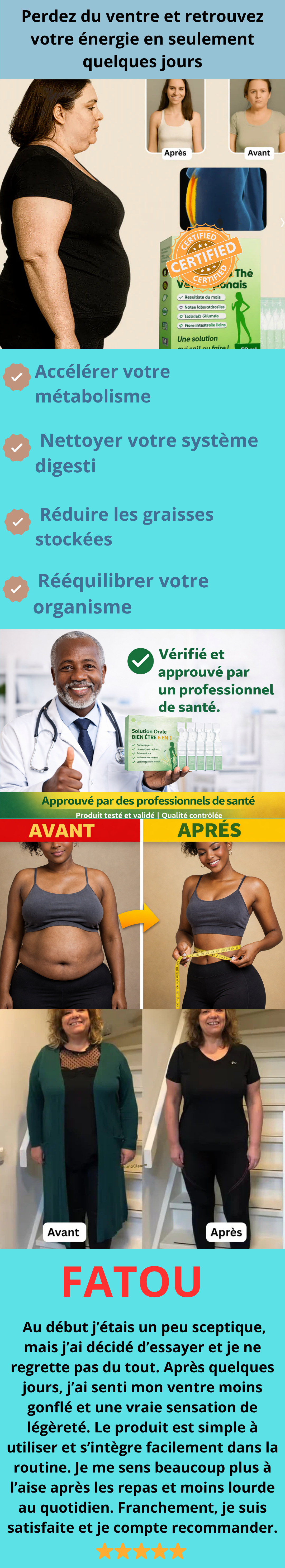 Solution Santé 6-en-1 – Détox & Minceur Naturelle